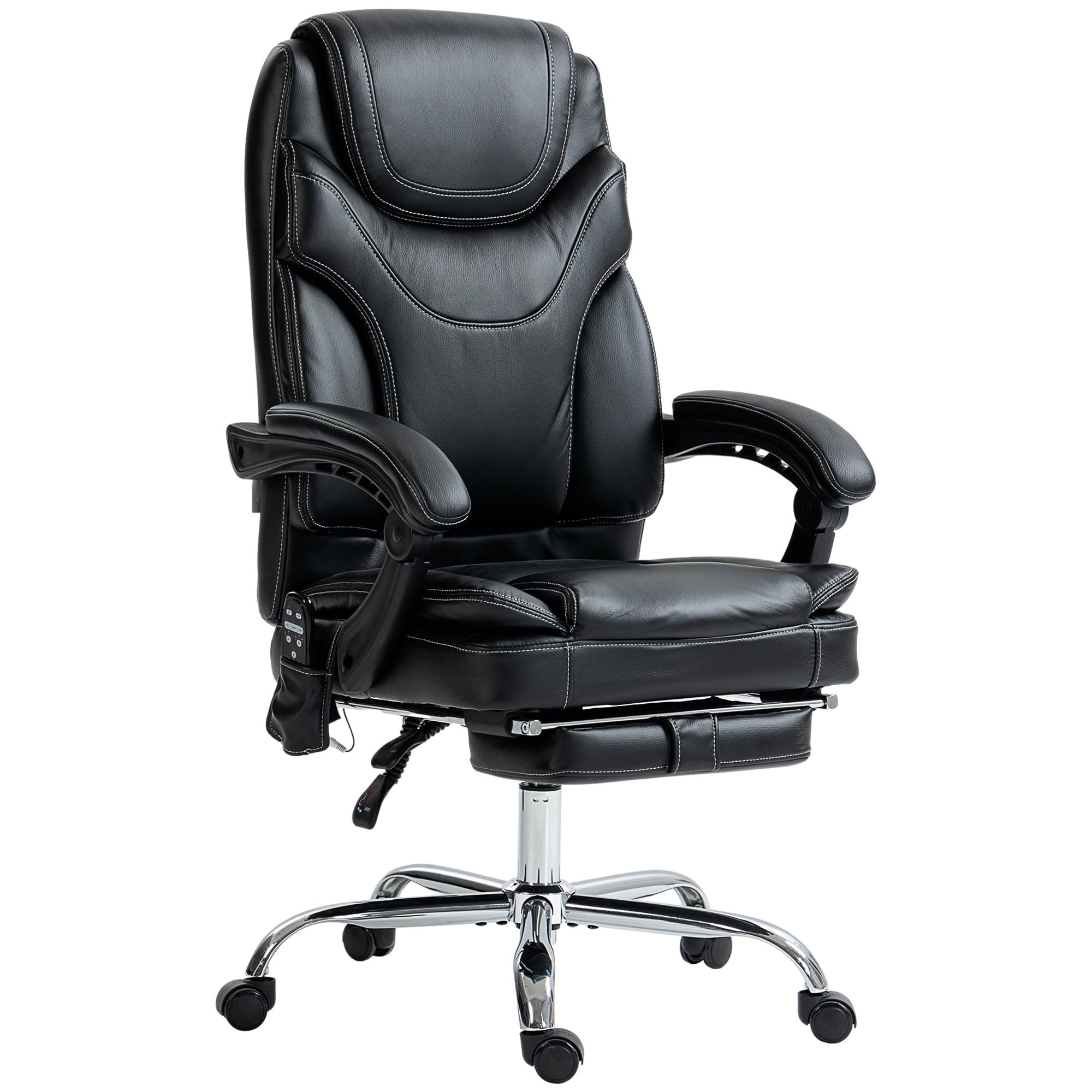 Amazon.com: Vinsetto PU Leather Vibration Massage Office Chair 6